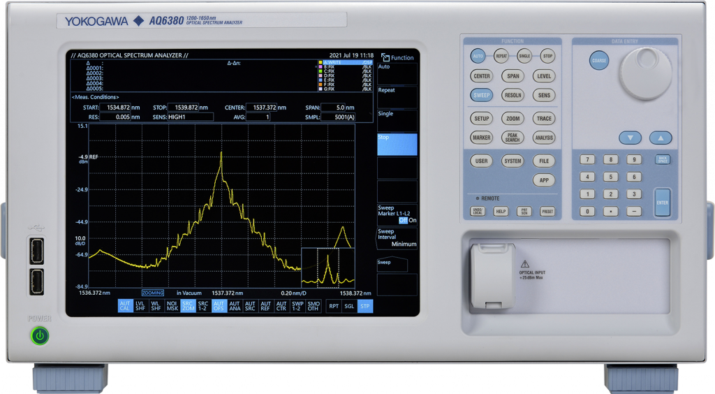 The AQ6380 Optical Spectrum Analyzer Yokogawa Test Measurement